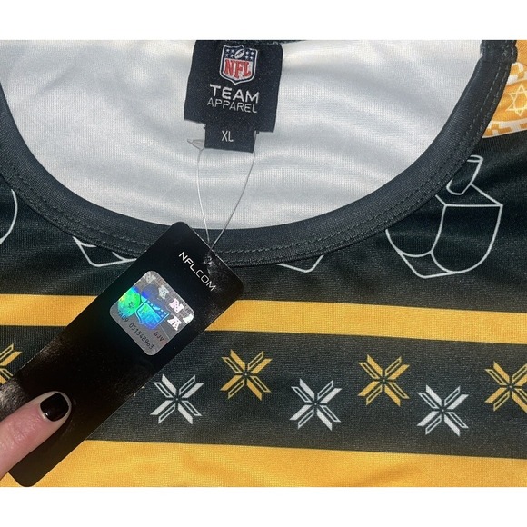 Green Bay Packers Men's Hanukkah Crew Neck Pullover Size XL -‎ NWT Ugly Sweater - Picture 2 of 4